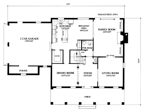House Plan 86120 Level One