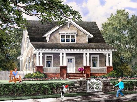 Bungalow Cottage Craftsman Farmhouse Elevation of Plan 86121