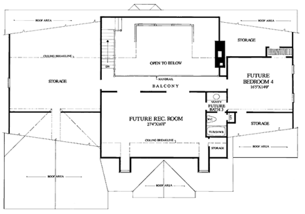 House Plan 86127 Second Level Plan