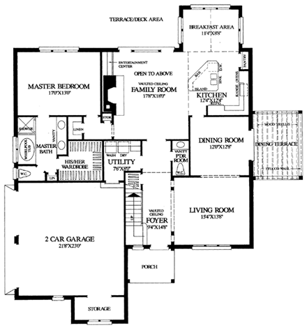 House Plan 86132 First Level Plan