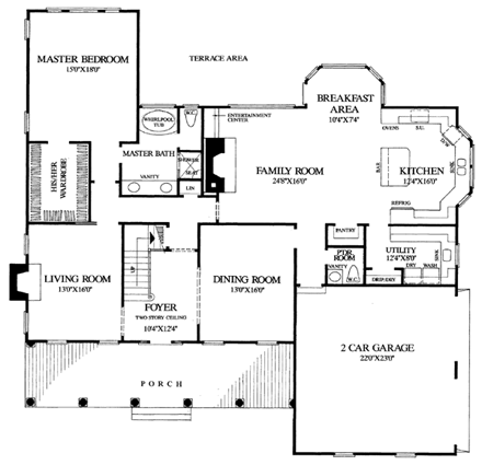 House Plan 86136 First Level Plan