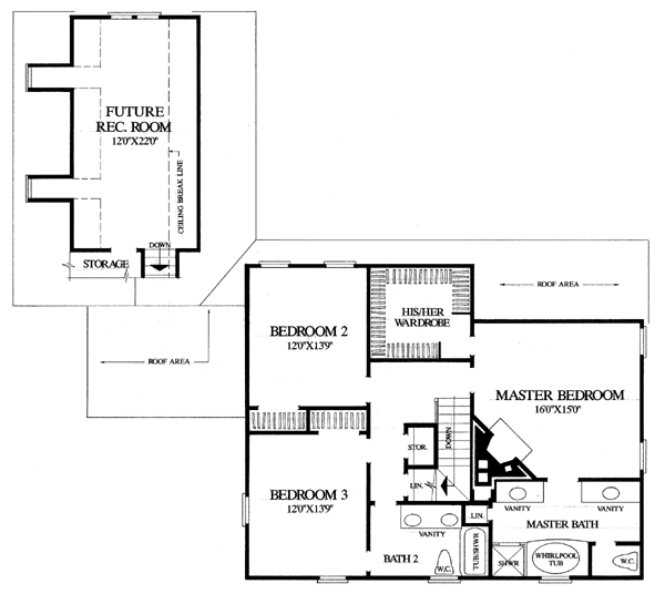 Colonial Southern Level Two of Plan 86155