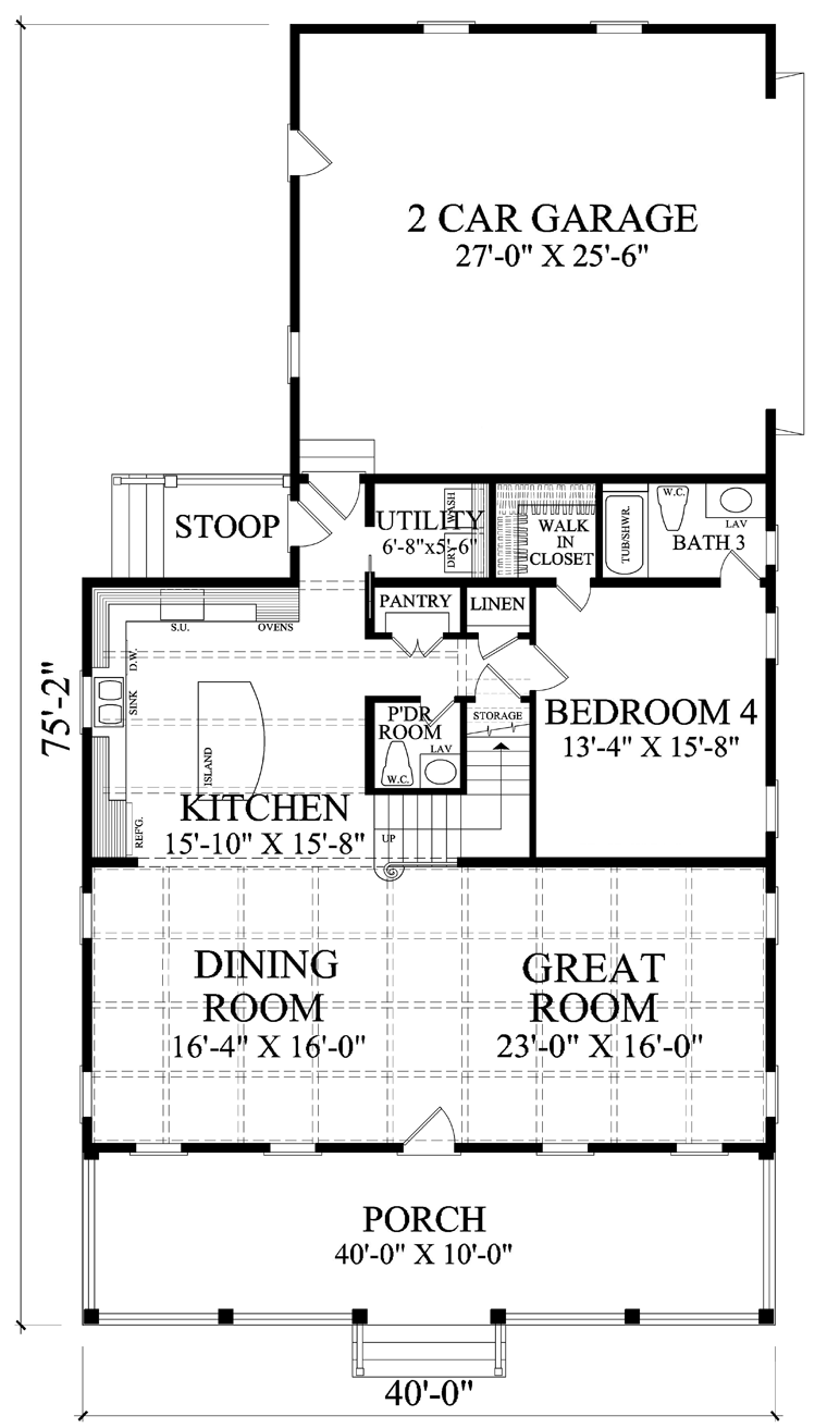 Traditional Level One of Plan 86157