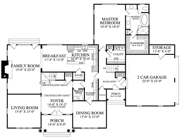 Traditional Level One of Plan 86159