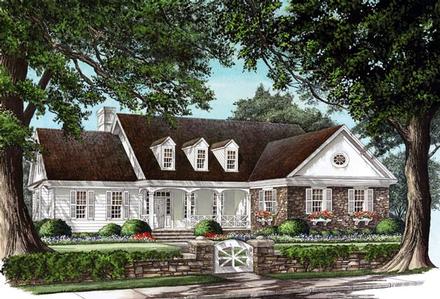 Cottage Country Farmhouse Traditional Elevation of Plan 86160