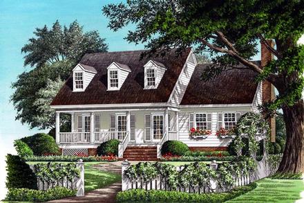 Cottage Country Farmhouse Traditional Elevation of Plan 86163