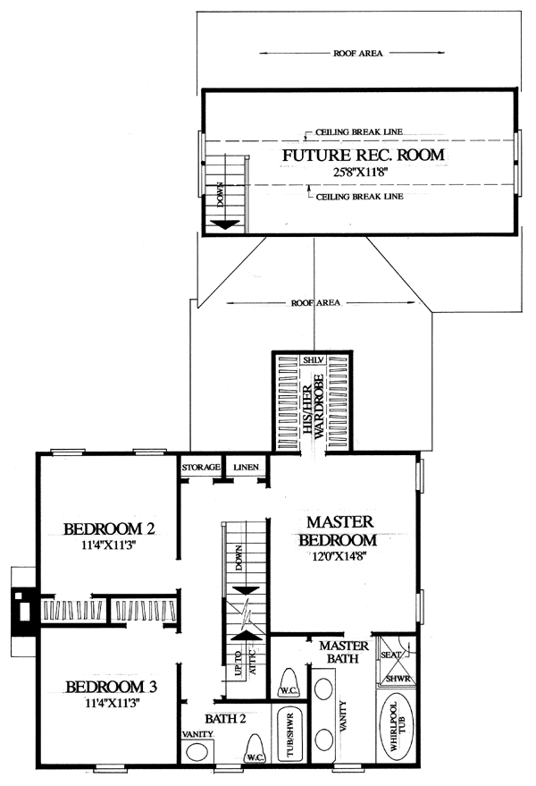 Colonial Southern Level Two of Plan 86168