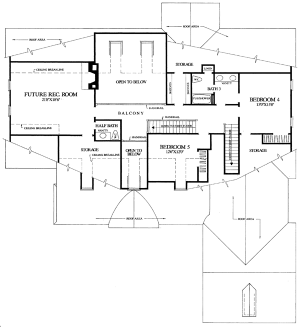 Plantation Ranch Traditional Level Two of Plan 86171