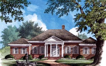 Southern Elevation of Plan 86177