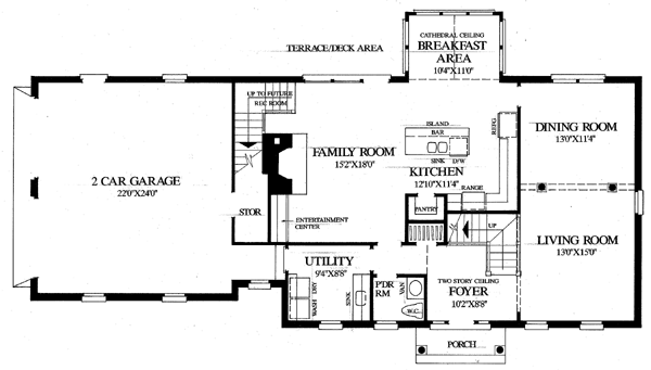 Colonial Southern Traditional Level One of Plan 86179