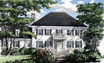 Colonial Southern Traditional Elevation of Plan 86179