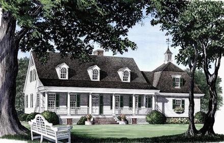 Farmhouse Elevation of Plan 86184