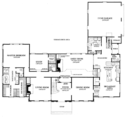 House Plan 86186 First Level Plan