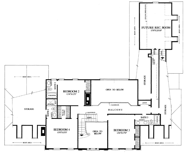 Colonial Plantation Southern Level Two of Plan 86186