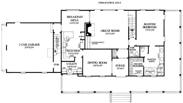Colonial Cottage Country Craftsman Farmhouse Southern Traditional Level One of Plan 86194