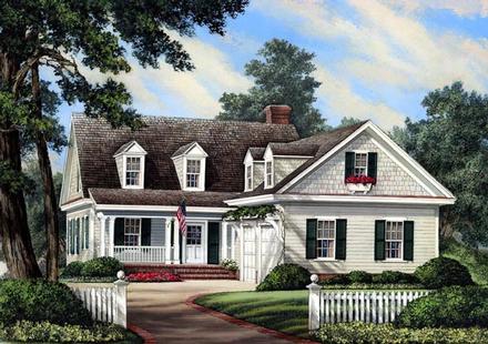 Cottage Country Farmhouse Traditional Elevation of Plan 86196