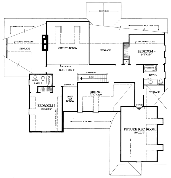 Country Craftsman Southern Level Two of Plan 86201