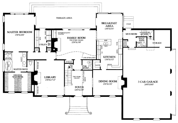 Colonial Plantation Level One of Plan 86207