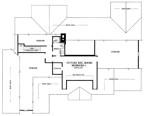 Colonial Traditional Level Two of Plan 86212