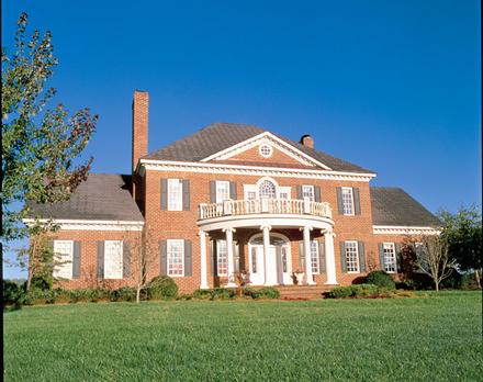 Colonial Plantation Traditional Elevation of Plan 86214