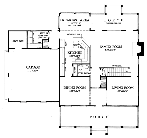 Colonial Southern Level One of Plan 86218