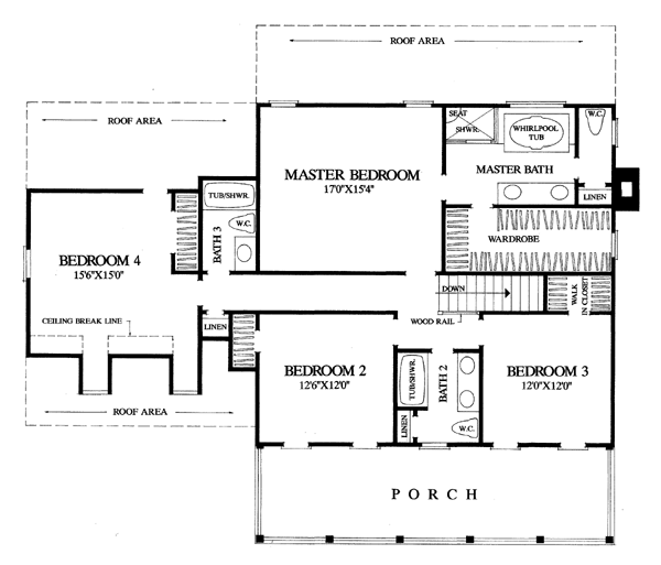 Colonial Southern Level Two of Plan 86218