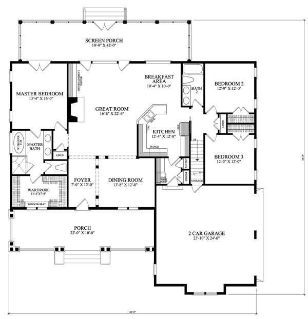 Bungalow Craftsman Level One of Plan 86220