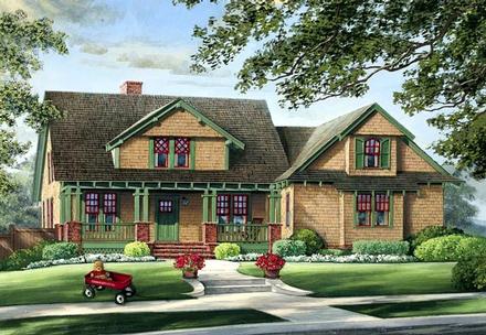 Bungalow Craftsman Elevation of Plan 86220