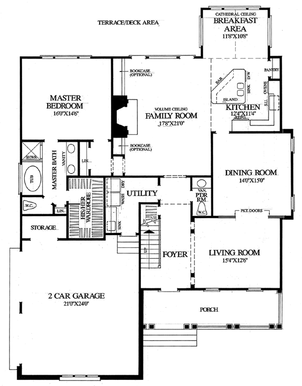 Cottage Country Craftsman European Level One of Plan 86223