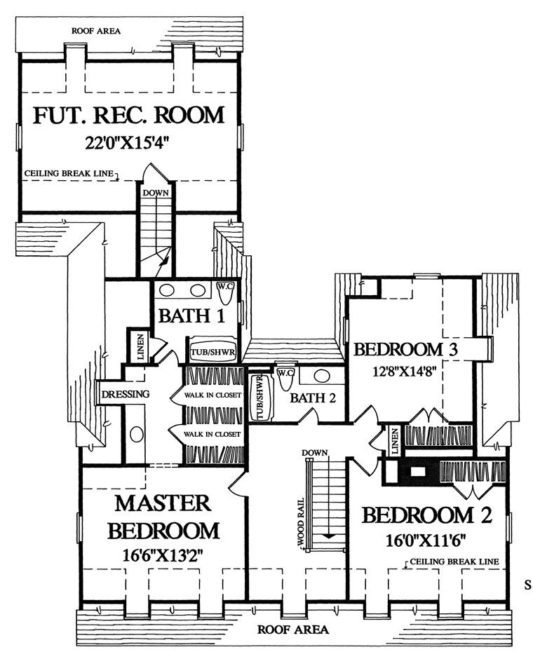 Colonial Traditional Level Two of Plan 86234
