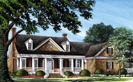 Southern Traditional Elevation of Plan 86237