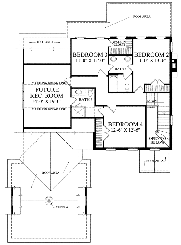 Colonial Traditional Level Two of Plan 86238