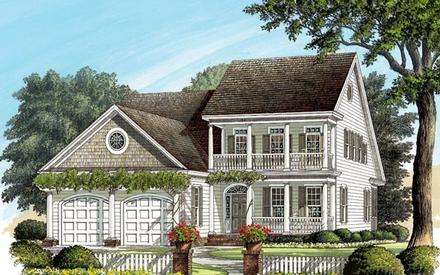 Colonial Southern Traditional Elevation of Plan 86239
