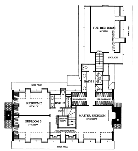 House Plan 86240 Second Level Plan