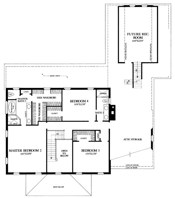 Colonial Plantation Southern Level Two of Plan 86242