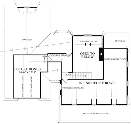 House Plan 86243 Second Level Plan