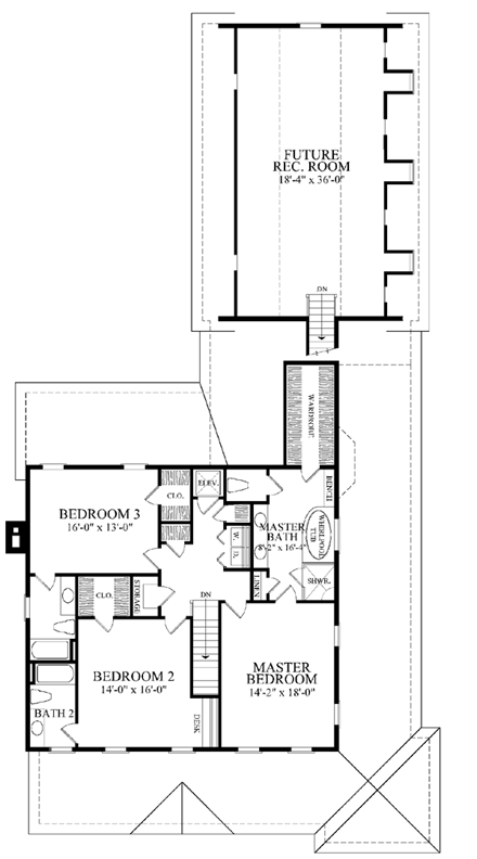 House Plan 86248 Second Level Plan