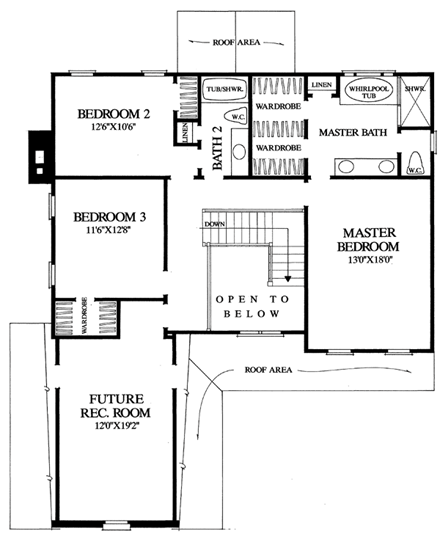 House Plan 86251 Second Level Plan