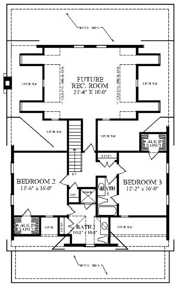 Cottage Country Farmhouse Traditional Level Two of Plan 86261