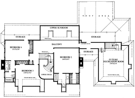 House Plan 86271 Second Level Plan