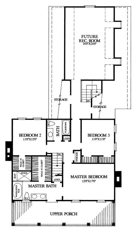 House Plan 86272 Second Level Plan