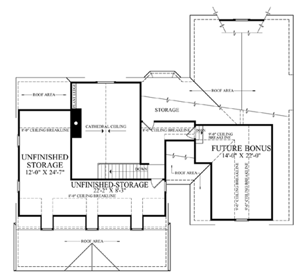 House Plan 86273 Second Level Plan