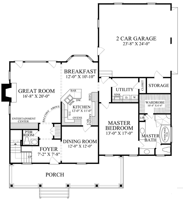 Cottage Country Level One of Plan 86278