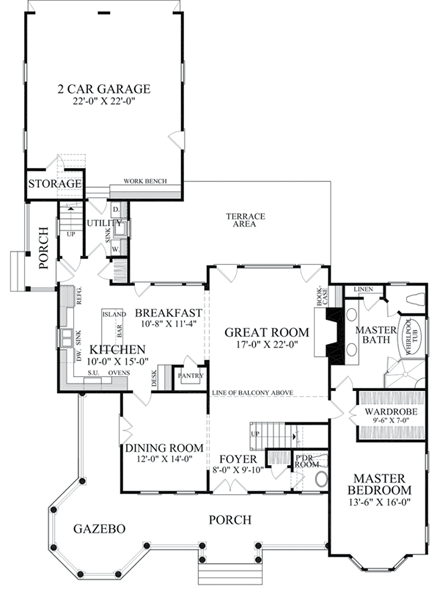 House Plan 86280 First Level Plan
