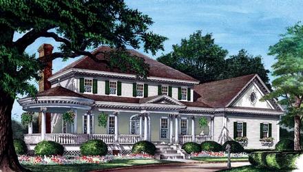 Colonial Country Farmhouse Victorian Elevation of Plan 86282
