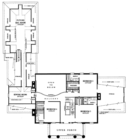 House Plan 86283 Second Level Plan