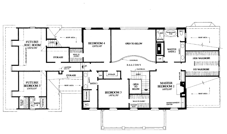 Colonial Plantation Southern Level Two of Plan 86287