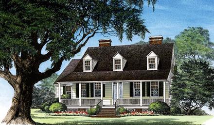 Cottage Country Farmhouse Traditional Elevation of Plan 86289