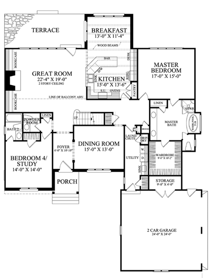 House Plan 86293 First Level Plan