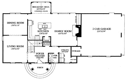 House Plan 86294 First Level Plan
